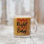 Do what is right not what is easy motivational quote Transparent Glass Coffee and Tea Mug_1